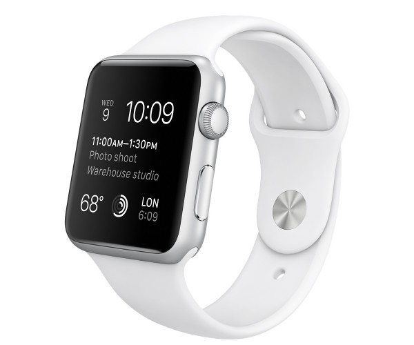 42MM SILVER ALUMINIUM CASE WITH WHITE SPORT BAND